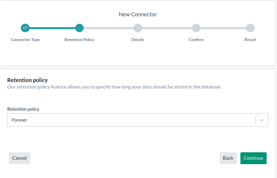 AI Connector Retention Policy