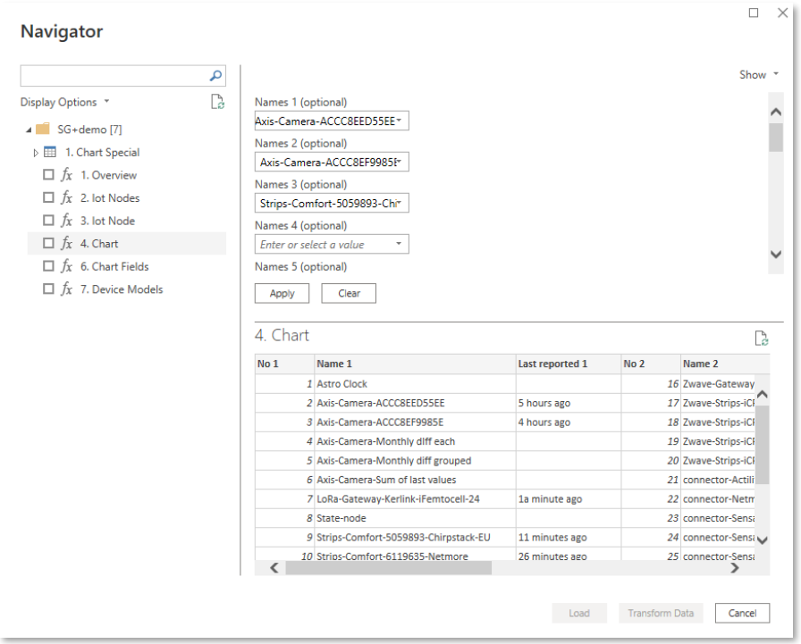 Figure 11: The Yggio connector's Navigator UI