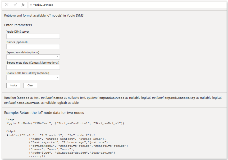 Figure 19: UI to retrieve one or several IoT nodes for comparison