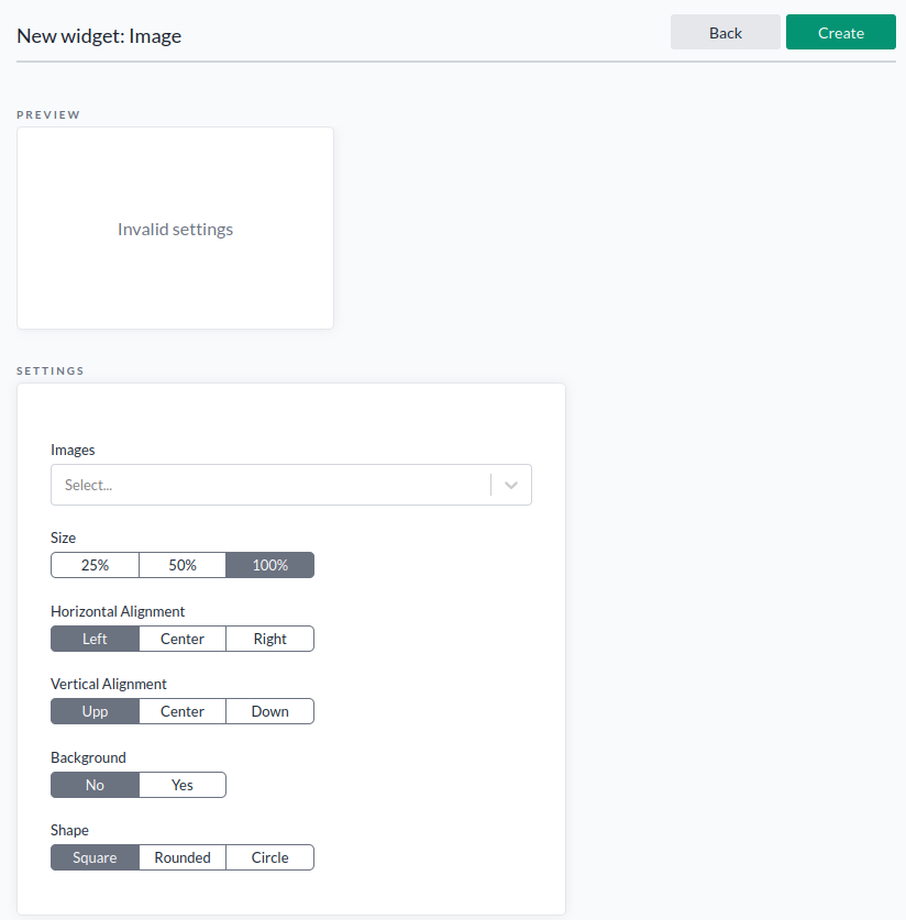 Image widget