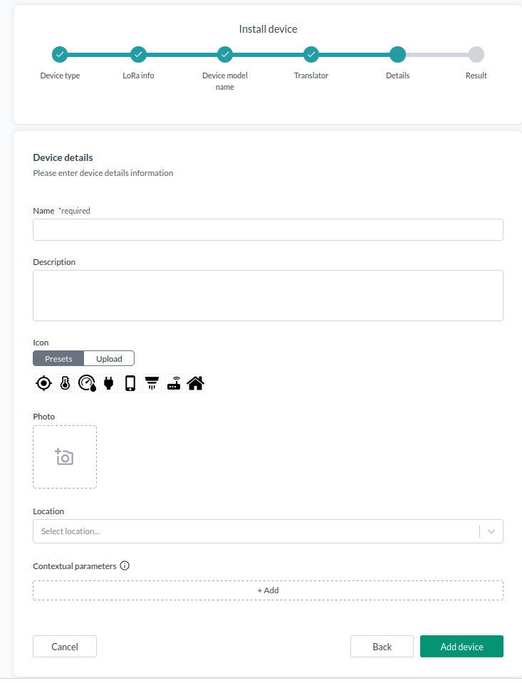 Device details