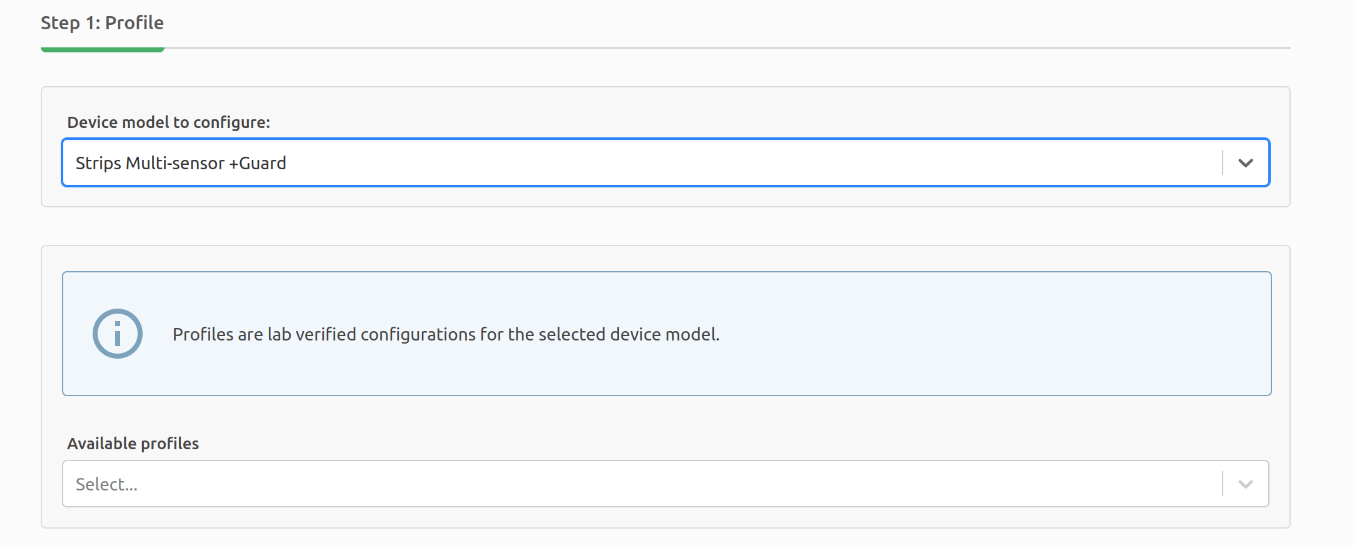 Die App-Karte Strips LoRa Config Tool auf der Seite Apps