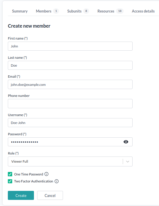 organization manager add member